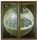 Garden Canvas Paintings - Garden of Earthly Delights, outer wings of the triptych